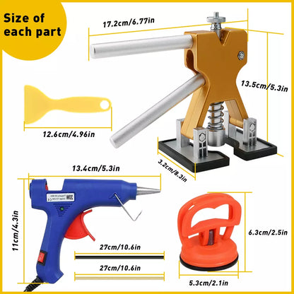 Healthadss ™ 32 Tab Tool Kit,Car Paintless Dent Repair Dint Hail Damage Remover Puller Lifter