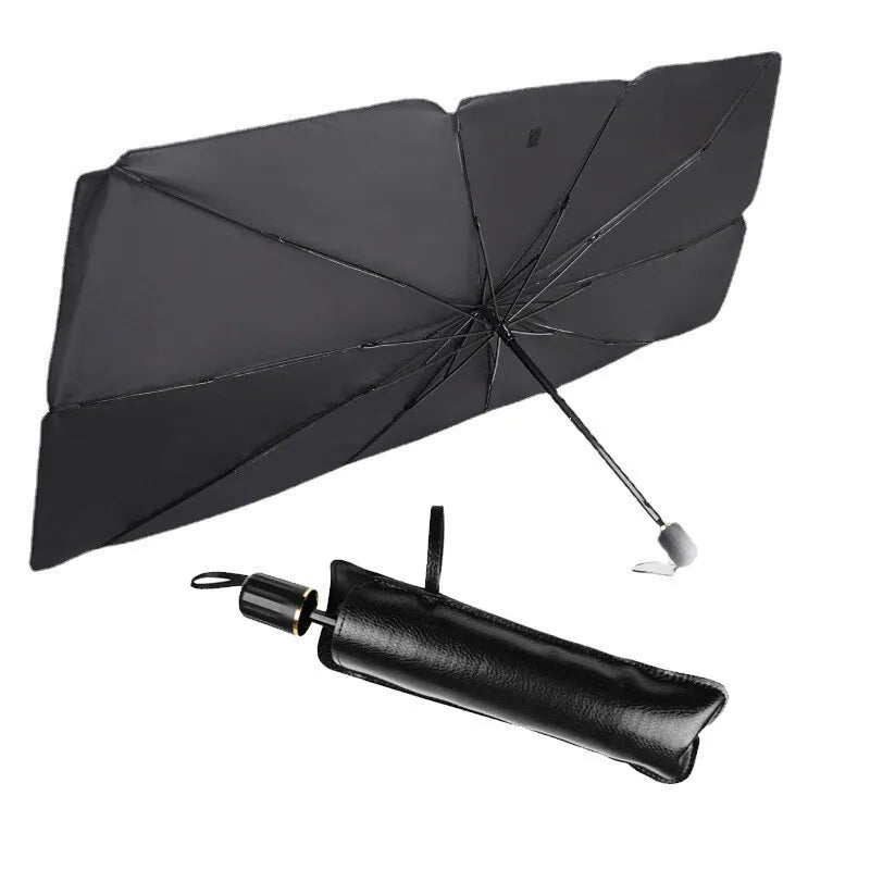 Healthadss ™ Car Windshield Sun Shade Foldable Umbrella Front Window Cover Visor Umbrella