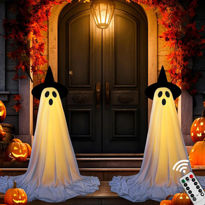 Healthadss ™ 2 Packs Halloween Decorations Outdoor with Remote Control String Lights