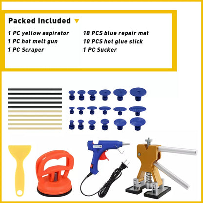 Healthadss ™ 32 Tab Tool Kit,Car Paintless Dent Repair Dint Hail Damage Remover Puller Lifter