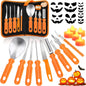 Healthadss ™ 15 PCS Pumpkin Carving Tools with LED Candles