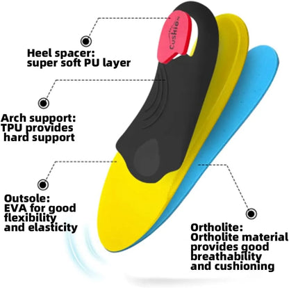 Healthadss ™ Heavy Duty Support Pain Relief Orthotics - 220+ lbs