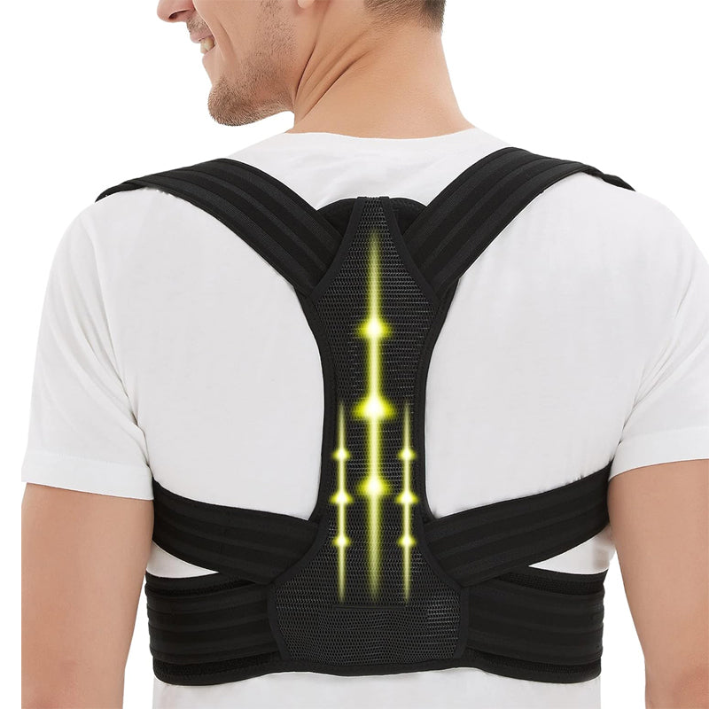 Healthadss ™ Posture Corrector,Adjustable Upper Back Brace