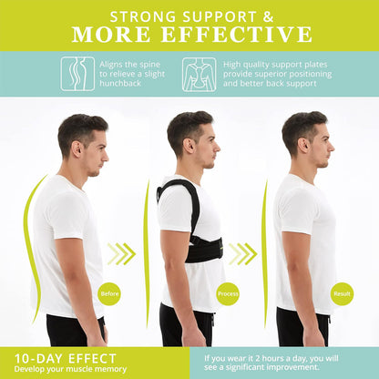 Healthadss ™ Posture Corrector,Adjustable Upper Back Brace