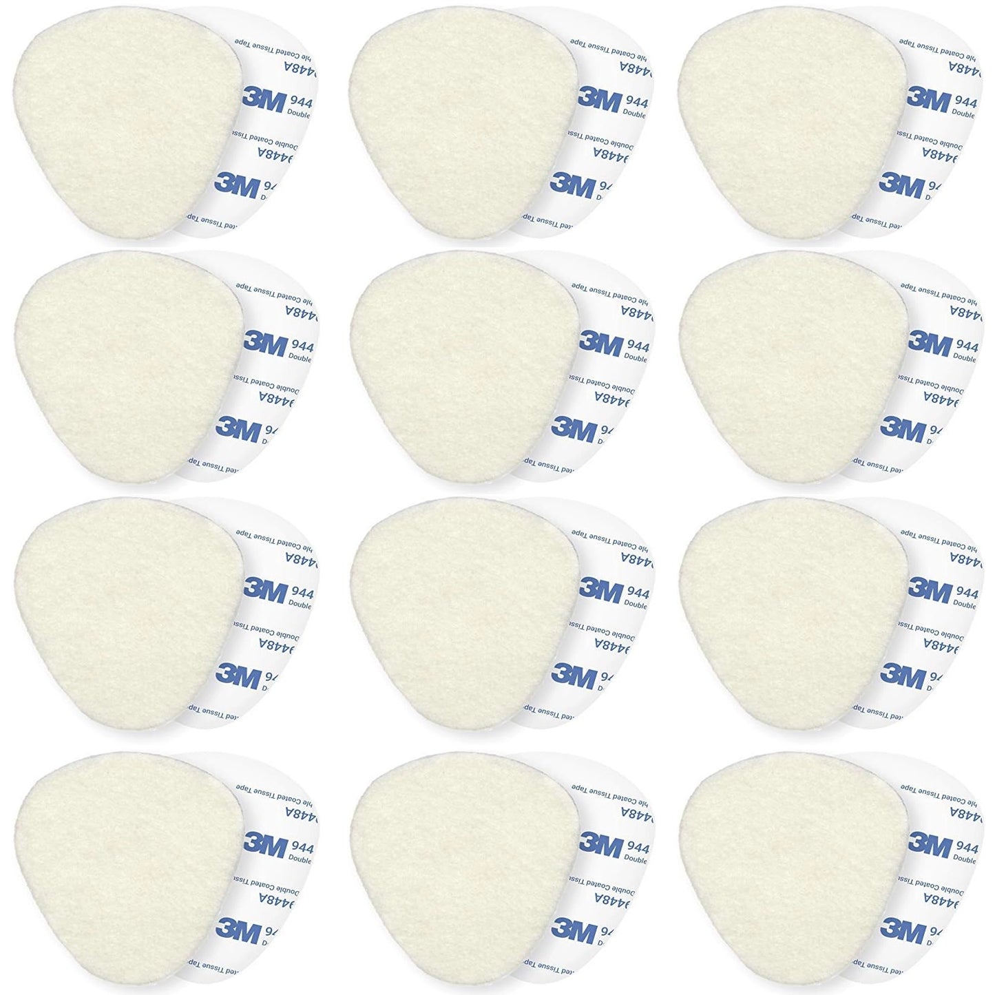 Healthadss ™ 12-Pack Metatarsal Foot Pads for Pain Relief - 1/4” Thick